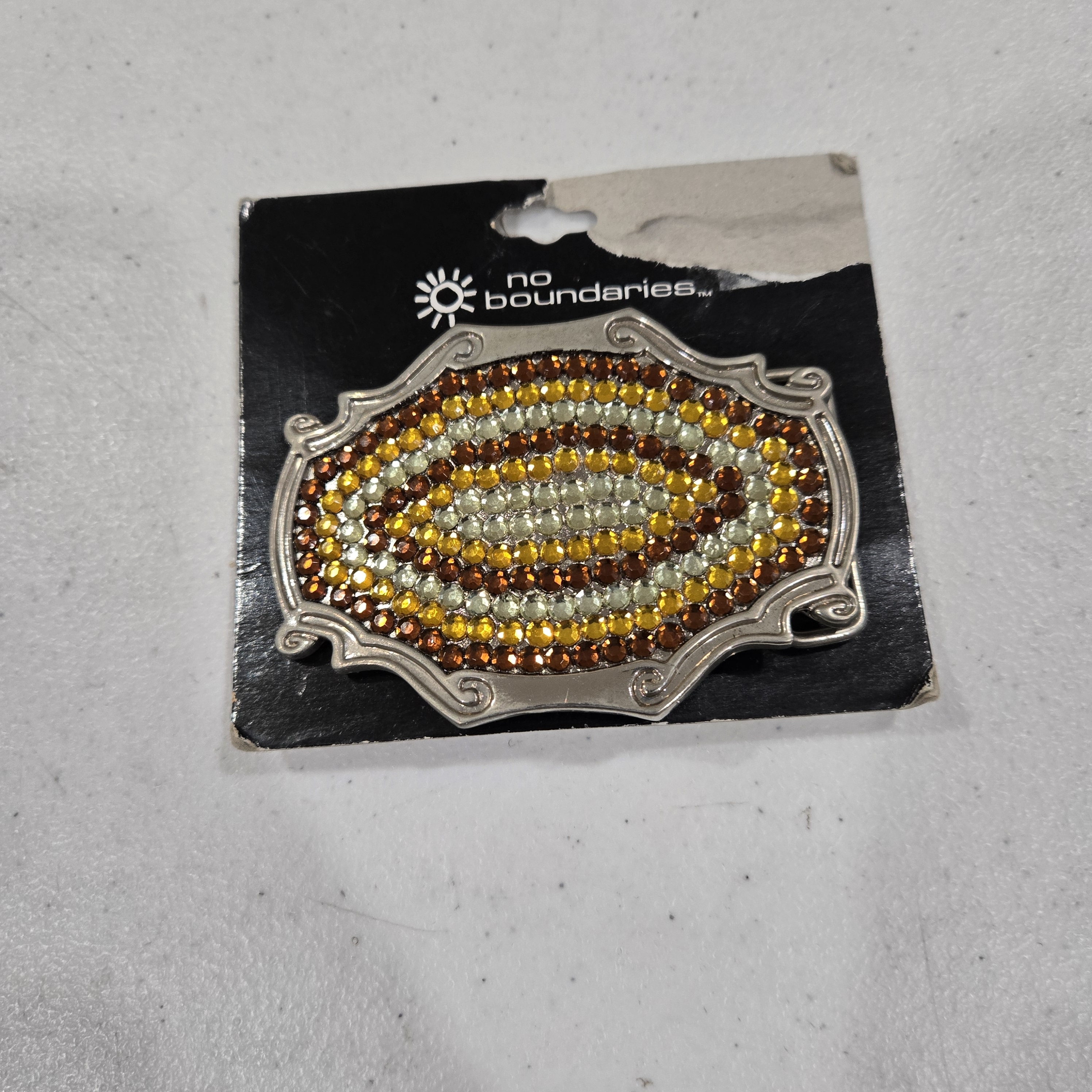 No Boundaries Multicolor Beaded Brooch 8$